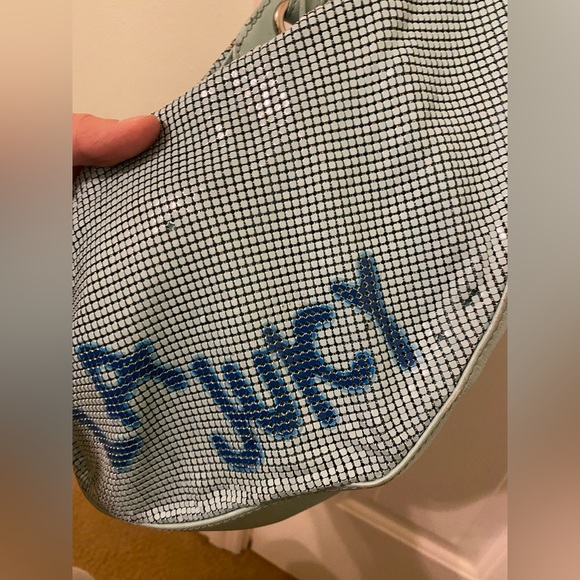 Juicy couture mesh /chain mail graffiti VIVA LA JUICY hobo bag - Picture 2 of 7